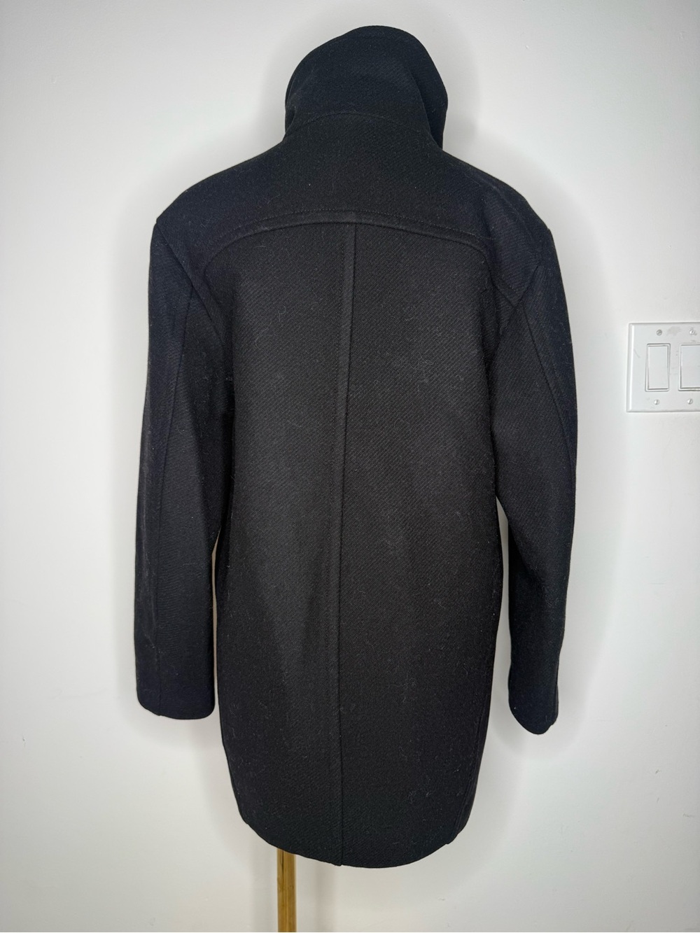 Mango Black Double-Breasted Pea Coat - Picture 5 of 11